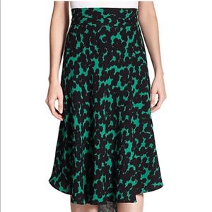 ALC silk midi skirt.